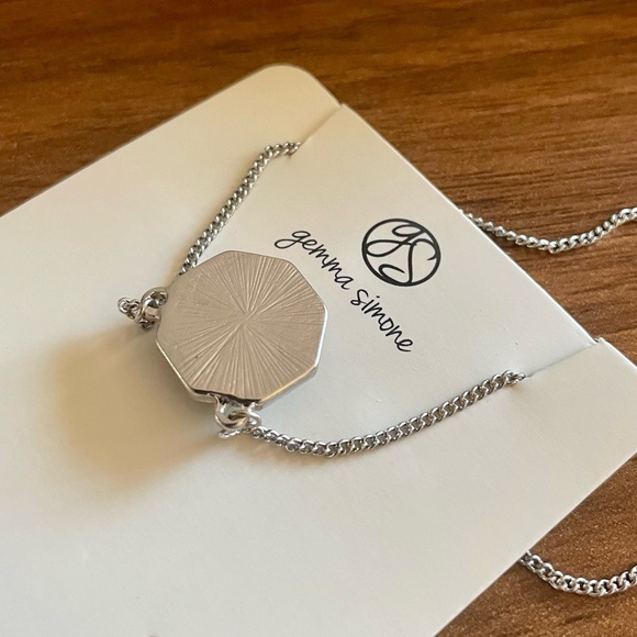 Gemma Simone Matte Black Gem Necklace - Picture 4 of 4